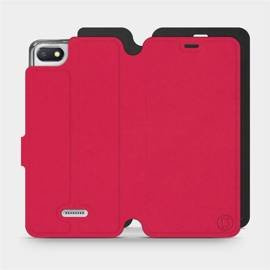 Hülle für Xiaomi Redmi 6A - Farbe Rot mit Schwarz
