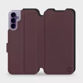 Hülle für Samsung Galaxy A14 5G - Farbe Burgund mit Schwarz