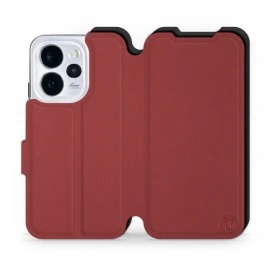 Hülle für OPPO Reno 15 pro - Farbe Dunkelrot mit Schwarz