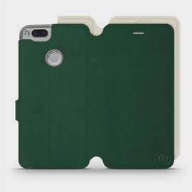 Hülle für Xiaomi Mi A1 - Farbe Grün mit Platin