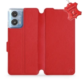 Hülle für Motorola Moto G24 - Farbe Red Leather