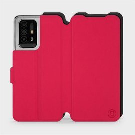 Hülle für OPPO Reno 5 Z - Farbe Rot mit Schwarz