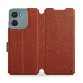 Hülle für Motorola Moto G05 - Farbe Brown&Gray