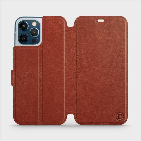 Hülle für Apple iPhone 12 Pro Max - Farbe Brown&Orange