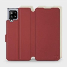 Hülle für Samsung Galaxy A42 - Farbe Rot mit Platin