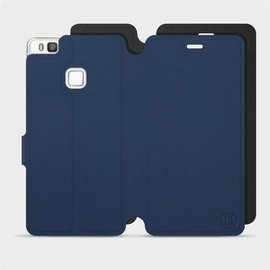 Hülle für Huawei P9 Lite - Farbe Marine mit Schwarz