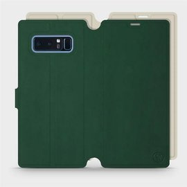 Hülle für Samsung Galaxy Note 8 - Farbe Grün mit Platin