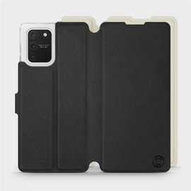 Hülle für Samsung Galaxy S10 Lite - Farbe Schwarz mit Platin