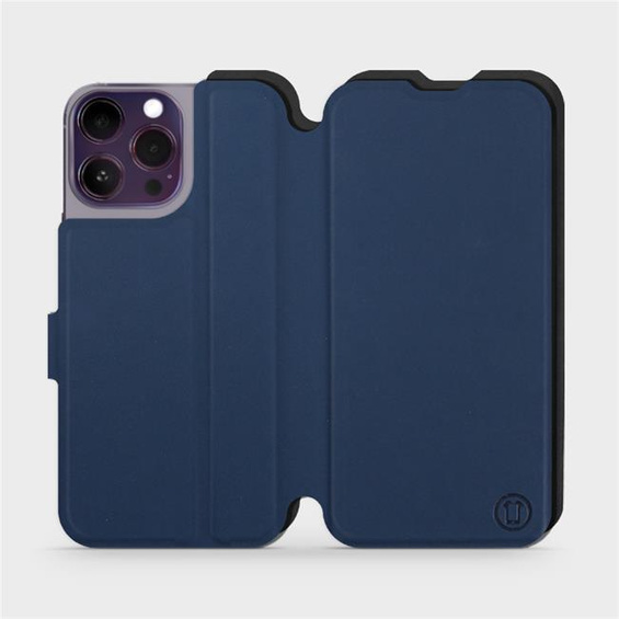 Hülle für Apple iPhone 14 Pro Max - Farbe Marine mit Schwarz