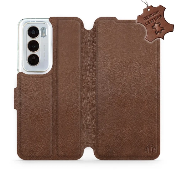 Hülle für OPPO Reno 12 5G - Farbe Brown Leather