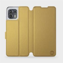 Hülle für Motorola Edge 20 Lite - Farbe Gold&Orange