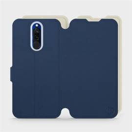 Hülle für Xiaomi Redmi 8 - Farbe Marineblau mit Platin