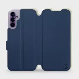 Hülle für Samsung Galaxy A14 5G - Farbe Marineblau mit Platin