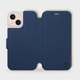 Hülle für Apple iPhone 13 mini - Farbe Marineblau mit Platin