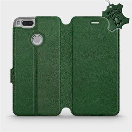 Hülle für Xiaomi Mi A1 - Farbe Green Leather