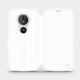 Hülle für Motorola Moto E5 - Farbe White&Orange