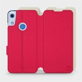 Hülle für Huawei Y6S - Farbe Rot mit Platin