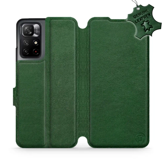 Hülle für Xiaomi Redmi Note 11S 5G - Farbe Green Leather