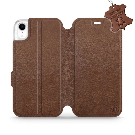 Hülle für Apple iPhone XR - Farbe Brown Leather
