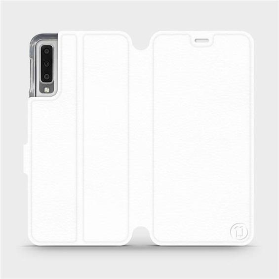 Hülle für Samsung Galaxy A7 2018 - Farbe White&Orange