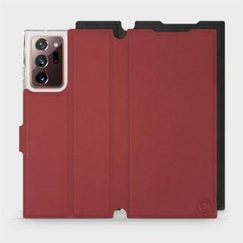Hülle für Samsung Galaxy Note 20 Ultra - Farbe Dunkelrot mit Schwarz