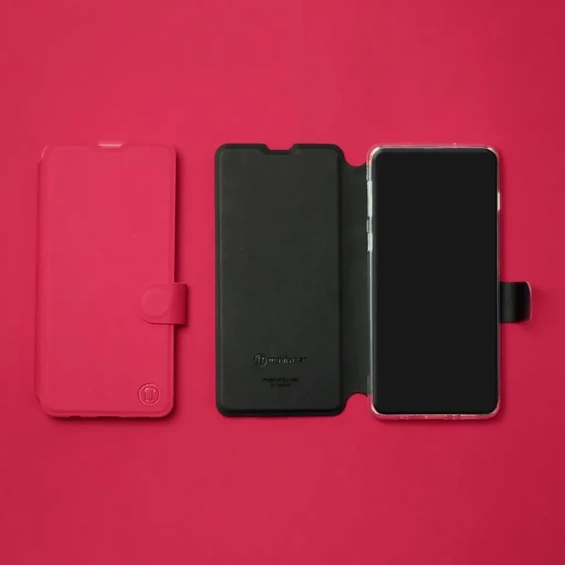 Hülle für OPPO Reno 10 5G - Farbe Rot mit Schwarz