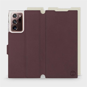 Hülle für Samsung Galaxy Note 20 Ultra - Farbe Burgund mit Platin