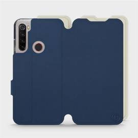 Hülle für Xiaomi Redmi Note 8 2021 - Farbe Marineblau mit Platin