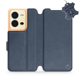 Hülle für Vivo X80 Lite - Farbe Blue Leather