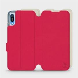 Hülle für Huawei Y6 2019 - Farbe Rot mit Platin