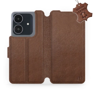 Hülle für Realme Note 60 - Farbe Brown Leather