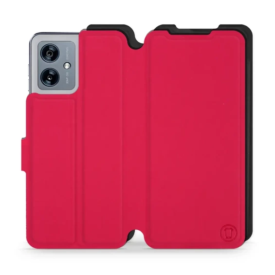 Hülle für Motorola Moto G54 5G - Farbe Rot mit Schwarz
