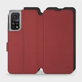 Hülle für Xiaomi Mi 10T Pro - Farbe Dunkelrot mit Schwarz
