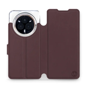 Hülle für Realme 14 Pro 5G - Farbe Burgund mit Platin