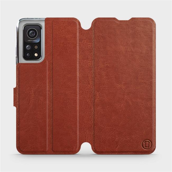 Hülle für Xiaomi Mi 10T - Farbe Brown&Orange