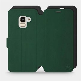 Hülle für Samsung Galaxy J6 2018 - Farbe Grün mit Schwarz