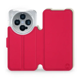 Hülle für Vivo X300 - Farbe Rot mit Platin