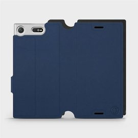 Hülle für Sony Xperia XZ1 Compact - Farbe Marine mit Schwarz