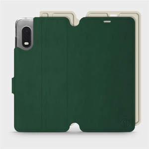 Hülle für Samsung Galaxy Xcover Pro - Farbe Grün mit Platin