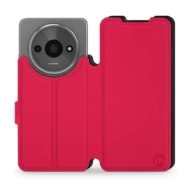 Hülle für Xiaomi Redmi A3 - Farbe Rot mit Schwarz