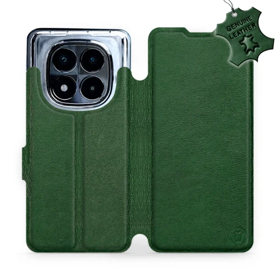 Hülle für Xiaomi Redmi Note 14 Pro 5G - Farbe Green Leather