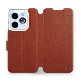 Hülle für Infinix Smart 8 - Farbe Brown&Gray