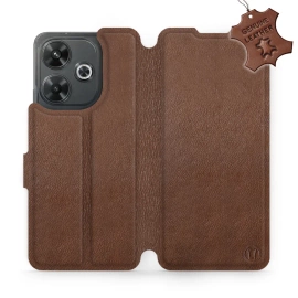 Hülle für Xiaomi Redmi 13 - Farbe Brown Leather