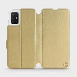 Hülle für Samsung Galaxy A51 - Farbe Gold&Orange