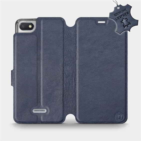 Hülle für Xiaomi Redmi 6A - Farbe Blue Leather