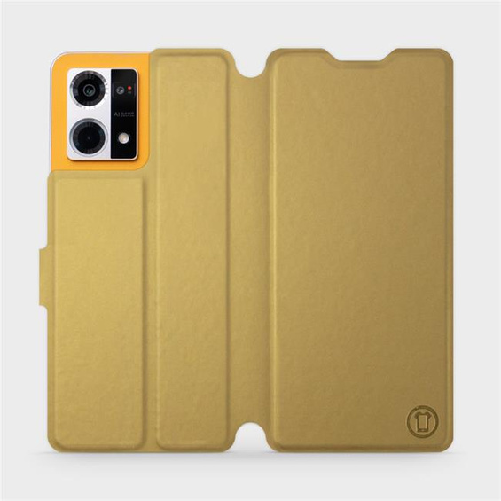 Hülle für Oppo Reno 7 4G - Farbe Gold&Orange