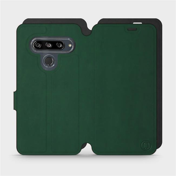 Hülle für LG G8s ThinQ - Farbe Grün mit Schwarz