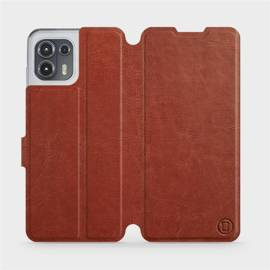 Hülle für Motorola Edge 20 Lite - Farbe Brown&Orange