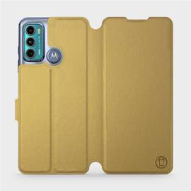 Hülle für Motorola Moto G60 - Farbe Gold&Orange