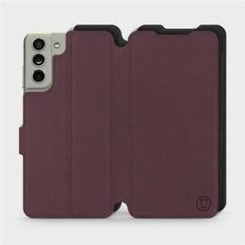 Hülle für Samsung Galaxy S21 FE - Farbe Burgund mit Schwarz